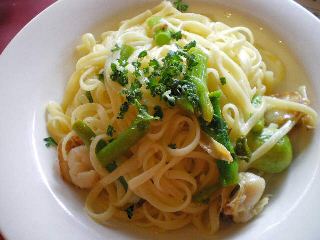 ホタテ貝のパスタ