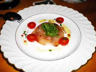 鮮魚のカルパッチョ