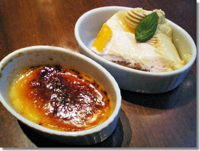 クレームブリュレ カラメル味のムース